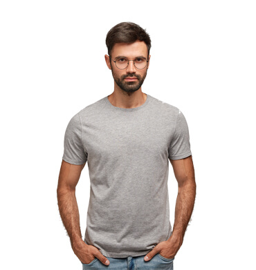 Navy chinos in stretch